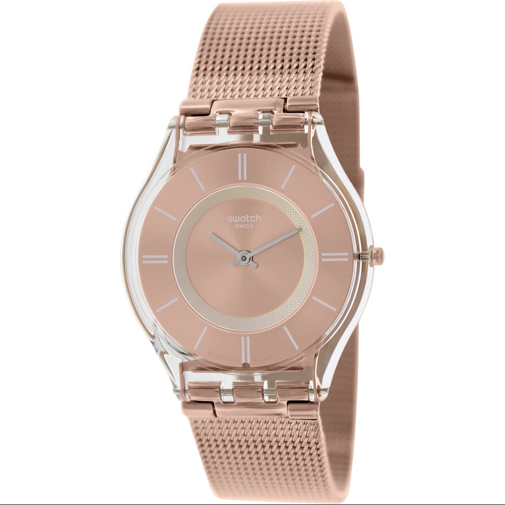 Rose gold Hello Darling Swatch Watch